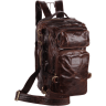 Шкіряний рюкзак-трансформер 2 в 1 коричневого кольору Vintage (20207) - 3