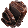 Шкіряний рюкзак-трансформер 2 в 1 коричневого кольору Vintage (20207) - 6