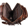 Шкіряний рюкзак-трансформер 2 в 1 коричневого кольору Vintage (20207) - 7