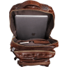 Шкіряний рюкзак-трансформер 2 в 1 коричневого кольору Vintage (20207) - 8