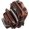 Шкіряний рюкзак-трансформер 2 в 1 коричневого кольору Vintage (20207) - 9