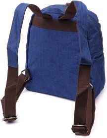 Синий текстильный рюкзак для города среднего размера Vintage 2422244