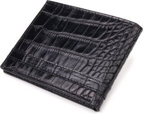 Чоловічий зажим для купюр із натуральної фактурної шкіри на магніті CANPELLINI (2421520)