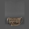 Кожаная плетеная женская сумка-кроссбоди темно-коричневого цвета BlankNote Пазл S 78730 - 3
