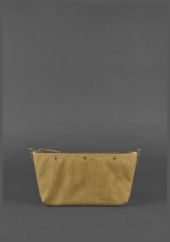 Шкіряна плетена жіноча сумка-кроссбоді темно-коричневого кольору BlankNote Пазл S 78730