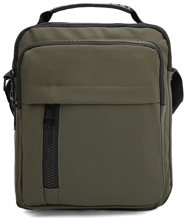 Текстильная мужская сумка цвета хаки Monsen 88730 фото №1 Текстильная мужская сумка цвета хаки Monsen 88730 modnotak фото №1