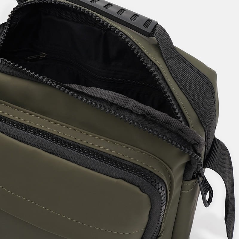 Текстильная мужская сумка цвета хаки Monsen 88730 фото №5 Текстильная мужская сумка цвета хаки Monsen 88730 modnotak фото №5