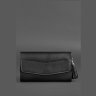 Жіноча чорна сумка із натуральної шкіри на пояс або через плече BlankNote Еліс 78829 - 2