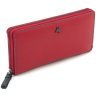 Красный женский кошелек большого размера из натуральной кожи на молнии Visconti 69130 - 1