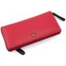 Красный женский кошелек большого размера из натуральной кожи на молнии Visconti 69130 - 3