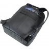 Черный мужской вместительный рюкзак из натуральной кожи на молнии Tom Stone (10951) - 4
