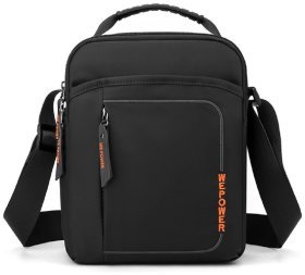 Текстильная сумка барсетка черного цвета для мужчин Confident 90731