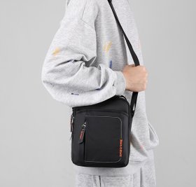 Текстильная сумка барсетка черного цвета для мужчин Confident 90731