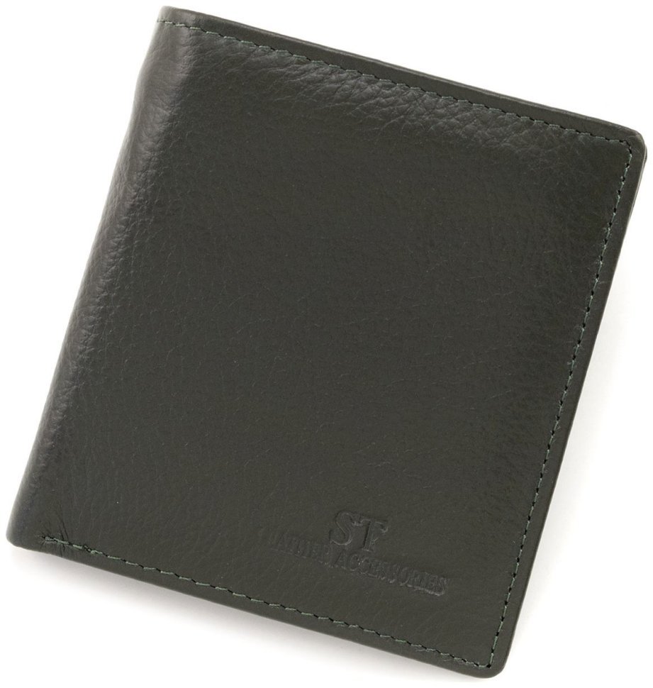 Маленький жіночий гаманець з магнітною застібкою ST Leather 90831 зеленого кольору фото №1 Маленький жіночий гаманець з магнітною застібкою ST Leather 90831 зеленого кольору modnotak фото №1
