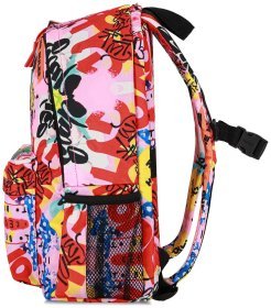 Рюкзак для девочки подростка, ортопедический, разноцветный с ярким принтом Bagland 111431