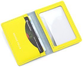 Патриотичная обложка для автодокументов из натуральной кожи с надписью З Україною в серці -  Grande Pelle (13253)