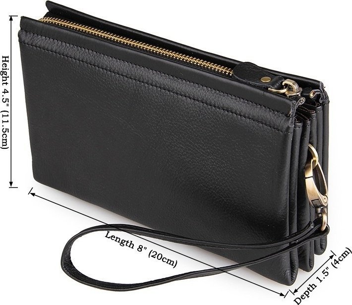 Вместительный мужской кошелек клатч из натуральной кожи VINTAGE STYLE (14455) modnotak фото №3