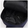 Текстильна чоловіча сумка-слінг синього кольору із принтом Monsen 71531 - 5