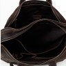 Просторная повседневная сумка из натуральной кожи коричневого цвета VINTAGE STYLE (14571) - 4