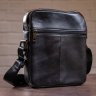 Кожаная мужская сумка планшет черного цвета VINTAGE STYLE (14708) - 4