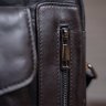 Кожаная мужская сумка планшет черного цвета VINTAGE STYLE (14708) - 6
