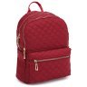 Червоний жіночий стьобаний рюкзак з текстилю Monsen 71831 - 1