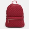 Червоний жіночий стьобаний рюкзак з текстилю Monsen 71831 - 2