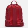Червоний жіночий стьобаний рюкзак з текстилю Monsen 71831 - 4