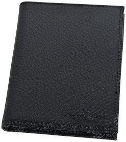 Чоловіче портмоне з натуральної шкіри 54F Vip Collection, чорне