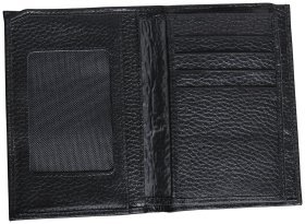 Чоловіче портмоне з натуральної шкіри 54F Vip Collection, чорне