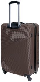 Вместительный чемодан Miami Beach коричневого цвета Vip Collection 102431 (ABS-пластик)