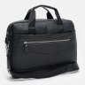 Мужская деловая сумка из фактурной кожи черного цвета для ноутбука и документов Keizer 72431 - 2
