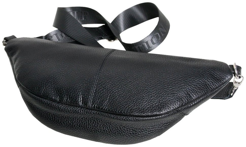 Мужская сумка-бананка из натуральной зернистой кожи Vip Collection 102631 modnotak фото №2