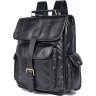 Вместительный функциональный рюкзак черного цвета VINTAGE STYLE (14967) - 2