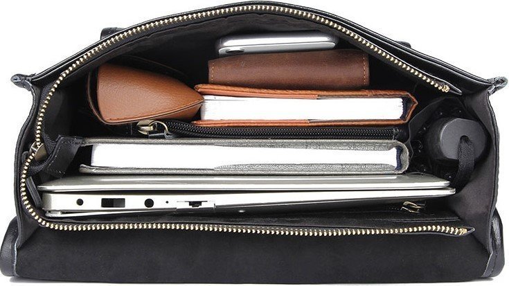 Місткий функціональний рюкзак чорного кольору VINTAGE STYLE (14967) фото №8 Місткий функціональний рюкзак чорного кольору VINTAGE STYLE (14967) modnotak фото №8