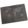 Кожаная обложка для паспорта из гладкой кожи с тиснением карты Leather Collection 103331 (Темно-коричневая) фото №4 Кожаная обложка для паспорта из гладкой кожи с тиснением карты Leather Collection 103331 (Темно-коричневая) modnotak фото - 4