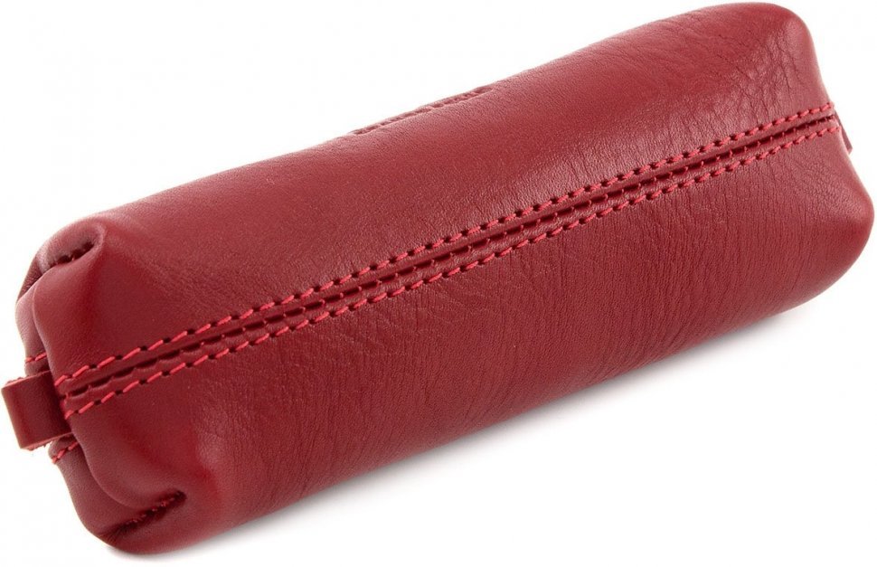 Стильна ключниця червоного кольору з гладкої шкіри Grande Pelle (13277)