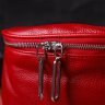 Женская сумка через плечо из натуральной кожи красного цвета Vintage (2422081) - 8