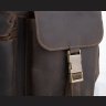 Винтажная мужская кожаная сумка для ноутбука в коричневом цвете Tiding Bag (15734) - 12