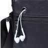 Классическая мужская черная сумка из натуральной кожи через плечо Tiding Bag (15808) фото №4 Классическая мужская черная сумка из натуральной кожи через плечо Tiding Bag (15808) modnotak фото - 4