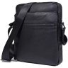 Классическая мужская черная сумка из натуральной кожи через плечо Tiding Bag (15808) фото №7 Классическая мужская черная сумка из натуральной кожи через плечо Tiding Bag (15808) modnotak фото - 7