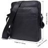 Классическая мужская черная сумка из натуральной кожи через плечо Tiding Bag (15808) фото №9 Классическая мужская черная сумка из натуральной кожи через плечо Tiding Bag (15808) modnotak фото - 9