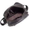 Мужская черная сумка-планшет компактного размера через плечо из натуральной кожи Tiding Bag (15859) - 5