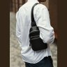 Мужская слинг-сумка на грудь из натуральной кожи Tiding Bag (15926) - 2