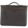 Деловой мужской портфель из матовой кожи с ручкой Ashwood 94331 коричневого цвета фото №3 Деловой мужской портфель из матовой кожи с ручкой Ashwood 94331 коричневого цвета modnotak фото - 3