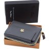 Темно-сірий гаманець з фактурної шкіри італійського виробництва Tony Bellucci (10797) - 6