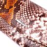 Різнобарвний лаковий жіночий гаманець з клапаном із натуральної шкіри під змію KARYA (2421117) - 3
