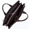 Турецкая кожаная сумка с лаковым покрытием - DESISAN (11566) - 4