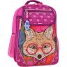 Школьный рюкзак для девочек в малиновом цвете с принтом Bagland (55531) - 1