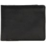 Мужской кожаный кошелек черного цвета с фиксацией на магниты Ricco Grande 65631 - 1